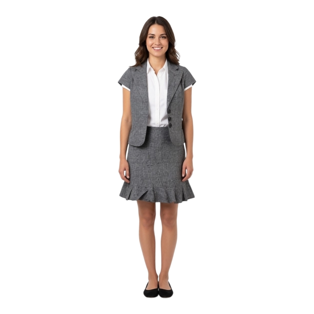 Smart Set Gray 2 piece Skirt and Blazer set.